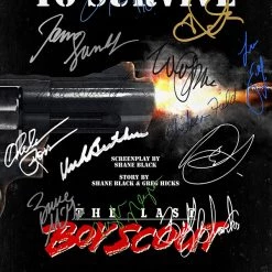 RARE-T The Last Boy Scout Script Limited Signature Edition Studio Licensed Custom Frame Limited Edition Frames