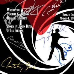 RARE-T Limited Edition Frames James Bond License To Kill Script Limited Signature Edition Studio Licensed Custom Frame