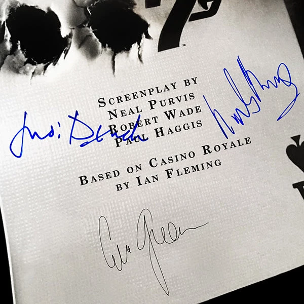 RARE-T James Bond Casino Royale Script Limited Signature Edition Studio Licensed Custom Frame 5 RARE-T James Bond Casino Royale Script Limited Signature Edition Studio Licensed Custom Frame