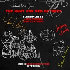 RARE-T The Hunt For The Red October Script Limited Signature Edition Studio Licensed Custom Frame