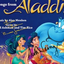 RARE-T Aladdin 1992 - Original Motion Picture Soundtrack Platinum LP Limited Signature Edition Studio Licensed Custom Frame