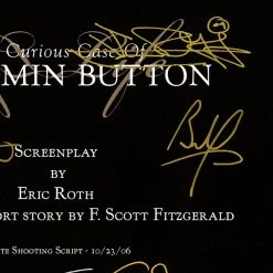 RARE-T The Curious Case Of Benjamin Button Script Limited Signature Edition Studio Licensed Custom Frame