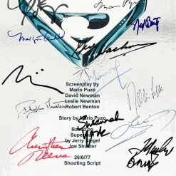 RARE-T NEW Superman 1978 Script Limited Signature Edition Studio Licensed Custom Frame