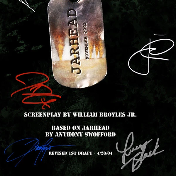 RARE-T Jarhead Script Limited Signature Edition Studio Licensed Custom Frame Limited Edition Frames 5 RARE-T Jarhead Script Limited Signature Edition Studio Licensed Custom Frame Limited Edition Frames