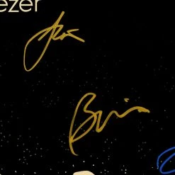 RARE-T Limited Edition Frames Weezer Pinkerton Gold LP Limited Signature Edition Studio Licensed Custom Frame