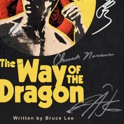 RARE-T The Way Of The Dragon Transcript Limited Signature Edition Studio Licensed Custom Frame Limited Edition Frames
