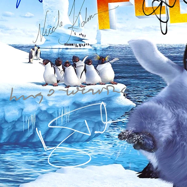 RARE-T Happy Feet - Music From The Motion Picture Gold LP Limited Signature Edition Studio Licensed Custom Frame Limited Edition Frames 6 RARE-T Happy Feet - Music From The Motion Picture Gold LP Limited Signature Edition Studio Licensed Custom Frame Limited Edition Frames