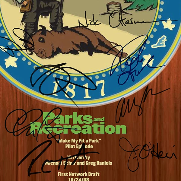 RARE-T Limited Edition Frames Parks And Recreation Script Limited Signature Edition Studio Licensed Custom Frame 4 RARE-T Limited Edition Frames Parks And Recreation Script Limited Signature Edition Studio Licensed Custom Frame