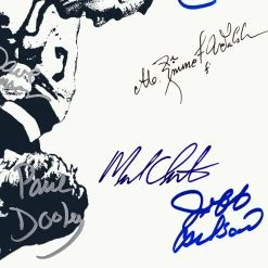 RARE-T Sports Memorabilia Slap Shot Transcript Limited Signature Edition Studio Licensed Custom Frame