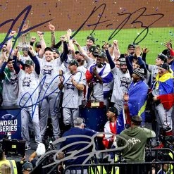 RARE-T Atlanta Braves 2021 World Series Champions Photo Limited Signature Edition Studio Licensed Custom Frame