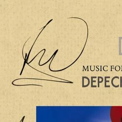 RARE-T Limited Edition Frames Depeche Mode - Music For The Masses LP Cover Limited Signature Edition Studio Licensed Custom Frame