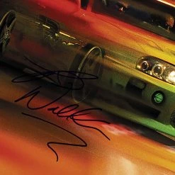 RARE-T The Fast And The Furious Mini Poster Limited Signature Edition Studio Licensed Custom Frame