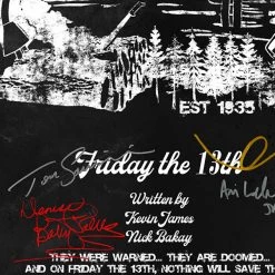 RARE-T Friday 13th (1980) Script Limited Signature Edition Studio Licensed Custom Frame