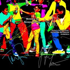 RARE-T Limited Edition Frames Black-ish Script Limited Signature Edition Studio Licensed Custom Frame