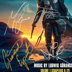 RARE-T Mandalorian Season 2 Soundtrack Platinum LP Limited Signature Edition Studio Licensed Custom Frame