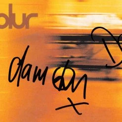 RARE-T Blur - Self-titled Gold LP Limited Signature Edition Studio Licensed Custom Frame Limited Edition Frames