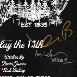 RARE-T Friday 13th (1980) Script Limited Signature Edition Studio Licensed Custom Frame