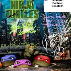 RARE-T NEW Teenage Mutant Ninja Turtles - Music From The Film Gold LP Limited Signature Edition Studio Licensed Custom Frame