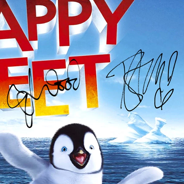 RARE-T Happy Feet - Music From The Motion Picture Platinum LP Limited Signature Edition Studio Licensed Custom Frame 6 RARE-T Happy Feet - Music From The Motion Picture Platinum LP Limited Signature Edition Studio Licensed Custom Frame