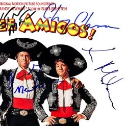 RARE-T Three Amigos - Original Motion Picture Soundtrack Gold LP Limited Signature Edition Studio Licensed Custom Frame 18 RARE-T Three Amigos - Original Motion Picture Soundtrack Gold LP Limited Signature Edition Studio Licensed Custom Frame