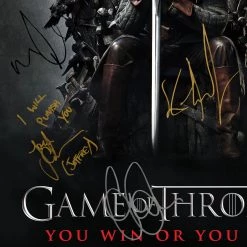 RARE-T Limited Edition Frames Game Of Thrones Mini Poster Limited Signature Edition Studio Licensed Custom Frame