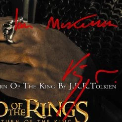 RARE-T Lord Of The Rings Return Of The King Script Signature Edition Studio Licensed Custom Frame