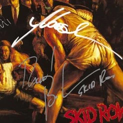 RARE-T Skid Row Slave To The Grind Gold LP Limited Signature Edition Studio Licensed Custom Frame