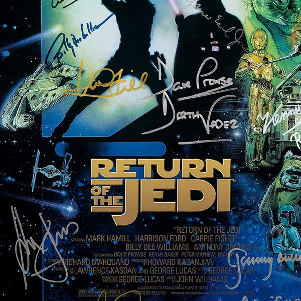 RARE-T Limited Edition Frames Star Wars Return Of The Jedi Mini Poster Limited Signature Edition Studio Licensed Custom Frame 4 RARE-T Limited Edition Frames Star Wars Return Of The Jedi Mini Poster Limited Signature Edition Studio Licensed Custom Frame