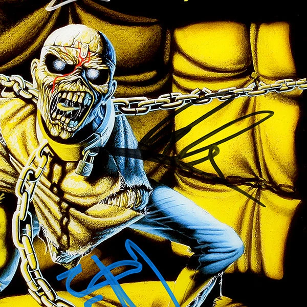 RARE-T Iron Maiden Piece Of Mind Platinum LP Limited Signature Edition Studio Licensed Custom Frame 2 RARE-T Iron Maiden Piece Of Mind Platinum LP Limited Signature Edition Studio Licensed Custom Frame