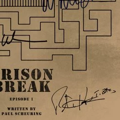RARE-T Prison Break Script Limited Signature Edition Studio Licensed Custom Frame 17 RARE-T Prison Break Script Limited Signature Edition Studio Licensed Custom Frame