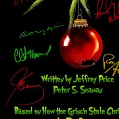 RARE-T The Grinch Transcript Limited Signature Edition Studio Licensed Custom Frame