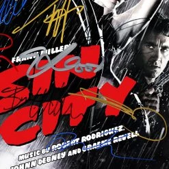 RARE-T Sin City - Original Motion Picture Soundtrack Gold LP Limited Signature Edition Studio Licensed Custom Frame Limited Edition Frames