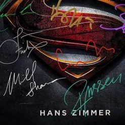 RARE-T Man Of Steel - Original Motion Picture Soundtrack Gold LP Limited Signature Edition Studio Licensed Custom Frame