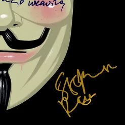 RARE-T V For Vendetta - Original Television Soundtrack Platinum LP Limited Signature Edition Studio Licensed Custom Frame Limited Edition Frames