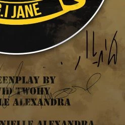RARE-T G.I. Jane Script Limited Signature Edition Studio Licensed Custom Frame