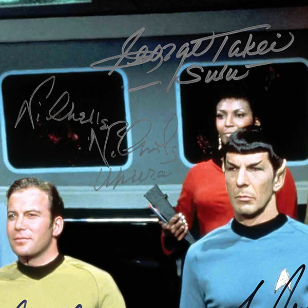 RARE-T Star Trek Cast Photo Limited Signature Edition Studio Licensed Custom Frame 4 RARE-T Star Trek Cast Photo Limited Signature Edition Studio Licensed Custom Frame