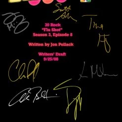 RARE-T Limited Edition Frames 30 Rock Script Limited Signature Edition Studio Licensed Custom Frame