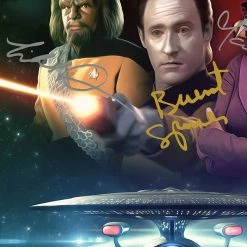RARE-T Star Trek The Next Generation Promotional Art Limited Signature Edition Studio Licensed Custom Frame
