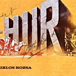 RARE-T Ben-Hur - Original Motion Picture Soundtrack Gold LP Limited Signature Edition Studio Licensed Custom Frame Limited Edition Frames