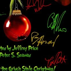 RARE-T The Grinch Transcript Limited Signature Edition Studio Licensed Custom Frame