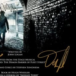 RARE-T Sweeney Todd The Demon Barber Of Fleet Street Script Limited Signature Edition Studio Licensed Custom Frame