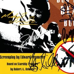 RARE-T Starship Troopers Script Limited Signature Edition Studio Licensed Custom Frame Limited Edition Frames