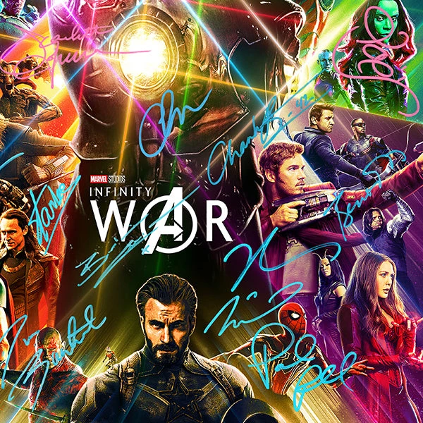 RARE-T Avengers Infinity War Mini Poster Limited Signature Edition Studio Licensed Custom Frame 5 RARE-T Avengers Infinity War Mini Poster Limited Signature Edition Studio Licensed Custom Frame