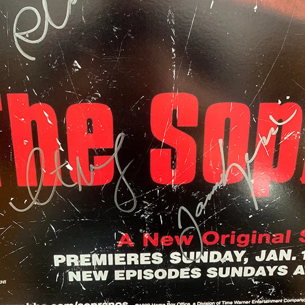 APW Signed Memorabilia The Sopranos- Cast Hand-Signed Release Television Vintage Distressed Poster Custom Frame 9 APW Signed Memorabilia The Sopranos- Cast Hand-Signed Release Television Vintage Distressed Poster Custom Frame