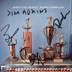 RARE-T Limited Edition Frames Jimmy Eat World - Bleed American Gold LP Limited Signature Edition Studio Licensed Custom Frame