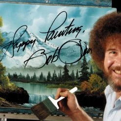 RARE-T Bob Ross Memorial Photo Limited Signature Edition Studio Licensed Custom Frame
