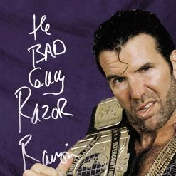 RARE-T Sports Memorabilia WWF Razor Ramone Photo Limited Signature Edition Studio Licensed Custom Frame