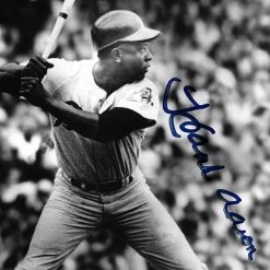 RARE-T Hank Aaron Braves Memorial Photo Limited Signature Edition Custom Frame
