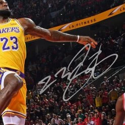 RARE-T Sports Memorabilia Lebron James Los Angeles Lakers Slam Dunk Photo Limited Signature Edition Licensed Custom Frame