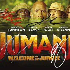 RARE-T Jumanji Welcome To The Jungle - Soundtrack Gold LP Limited Signature Edition Studio Licensed Custom Frame